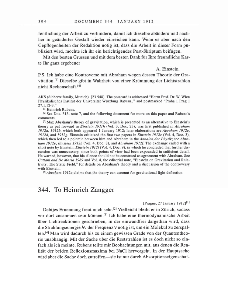 Volume 5: The Swiss Years: Correspondence, 1902-1914 page 394