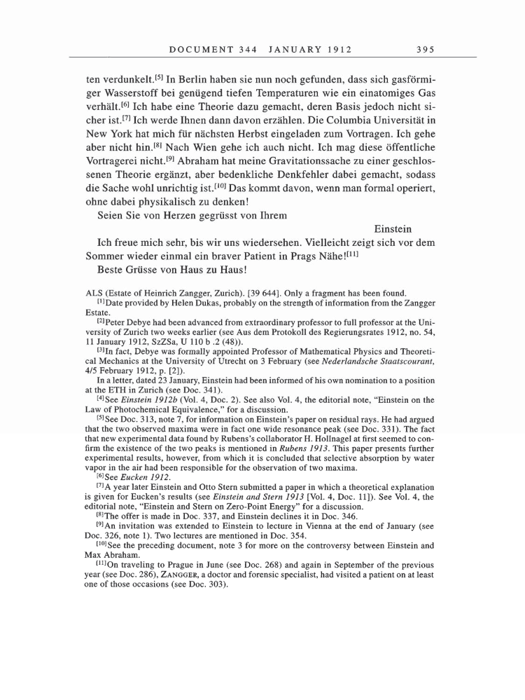 Volume 5: The Swiss Years: Correspondence, 1902-1914 page 395