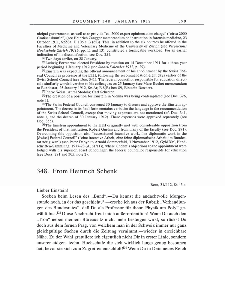 Volume 5: The Swiss Years: Correspondence, 1902-1914 page 399