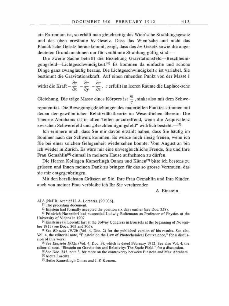 Volume 5: The Swiss Years: Correspondence, 1902-1914 page 413