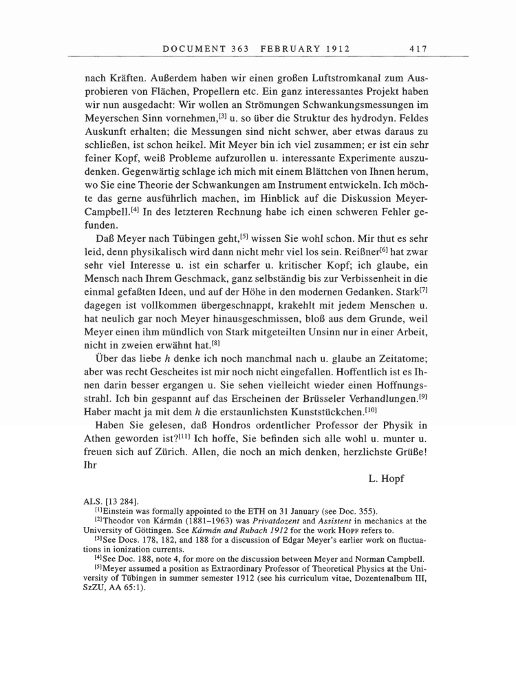 Volume 5: The Swiss Years: Correspondence, 1902-1914 page 417