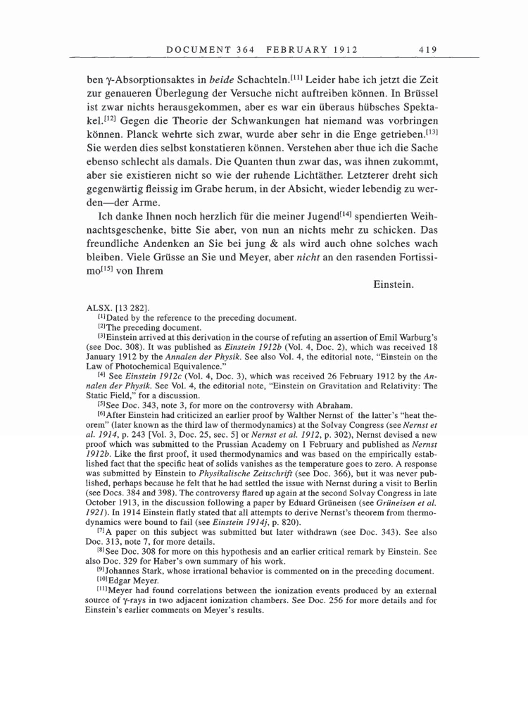 Volume 5: The Swiss Years: Correspondence, 1902-1914 page 419