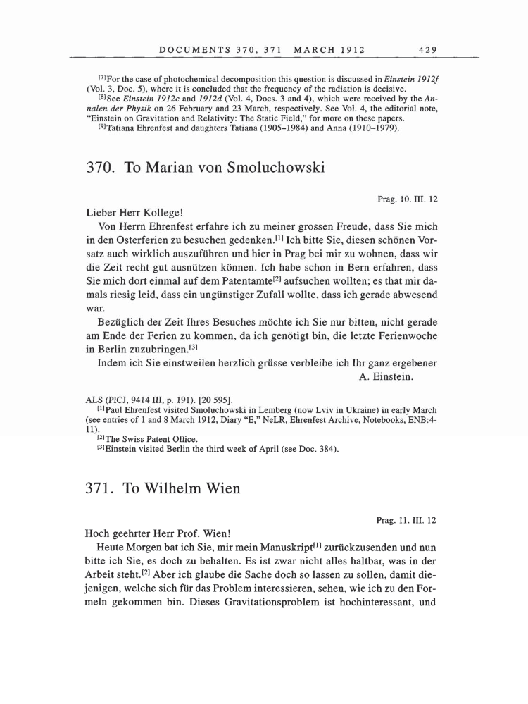 Volume 5: The Swiss Years: Correspondence, 1902-1914 page 429