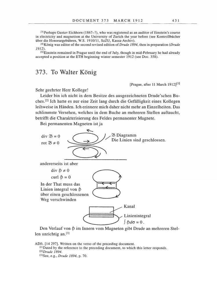 Volume 5: The Swiss Years: Correspondence, 1902-1914 page 431