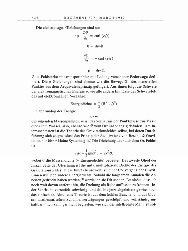 Volume 5: The Swiss Years: Correspondence, 1902-1914 page 436