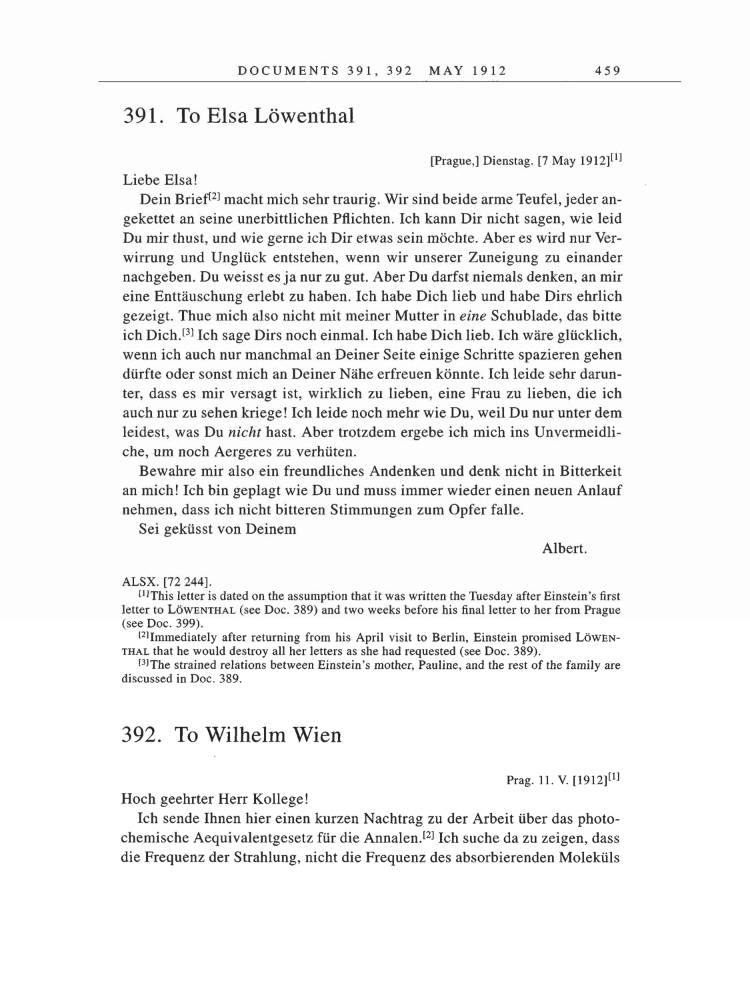 Volume 5: The Swiss Years: Correspondence, 1902-1914 page 459