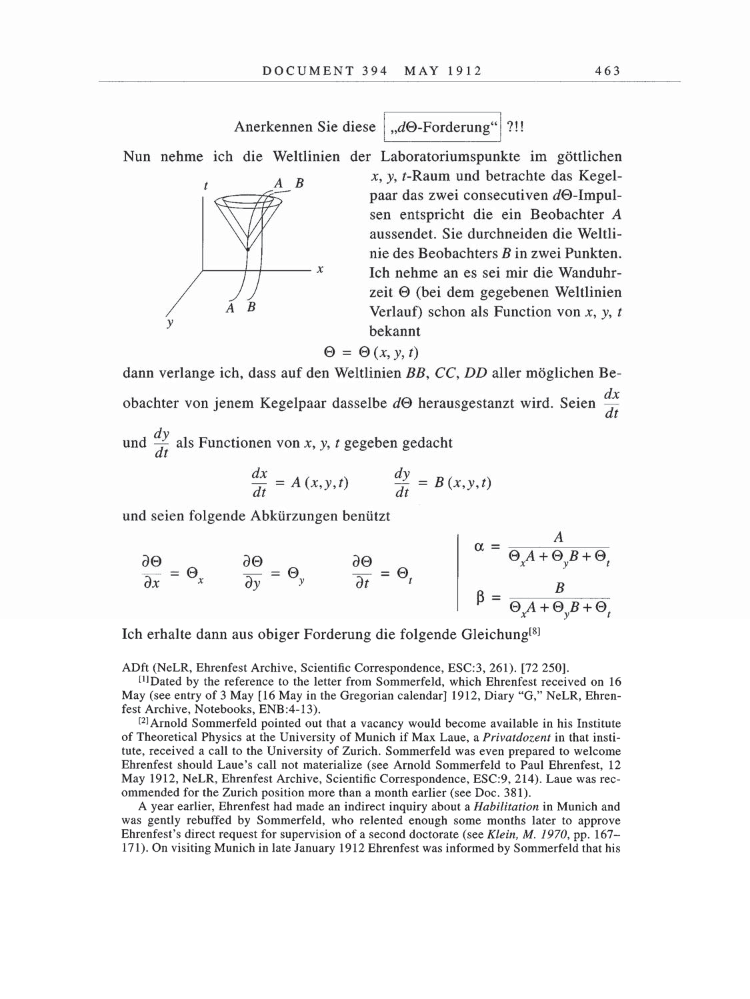 Volume 5: The Swiss Years: Correspondence, 1902-1914 page 463