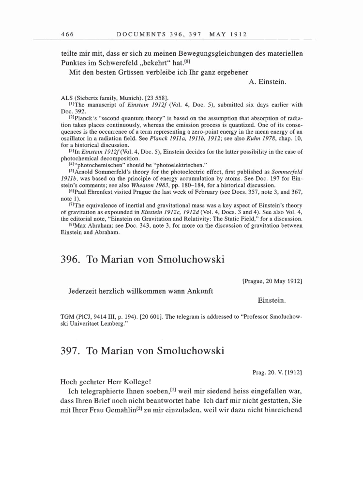 Volume 5: The Swiss Years: Correspondence, 1902-1914 page 466