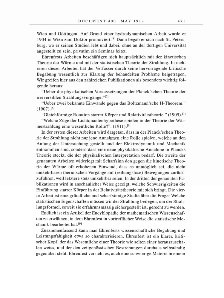 Volume 5: The Swiss Years: Correspondence, 1902-1914 page 471