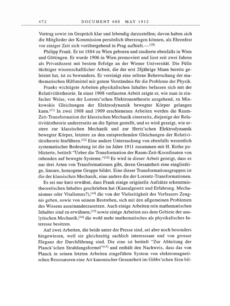 Volume 5: The Swiss Years: Correspondence, 1902-1914 page 472