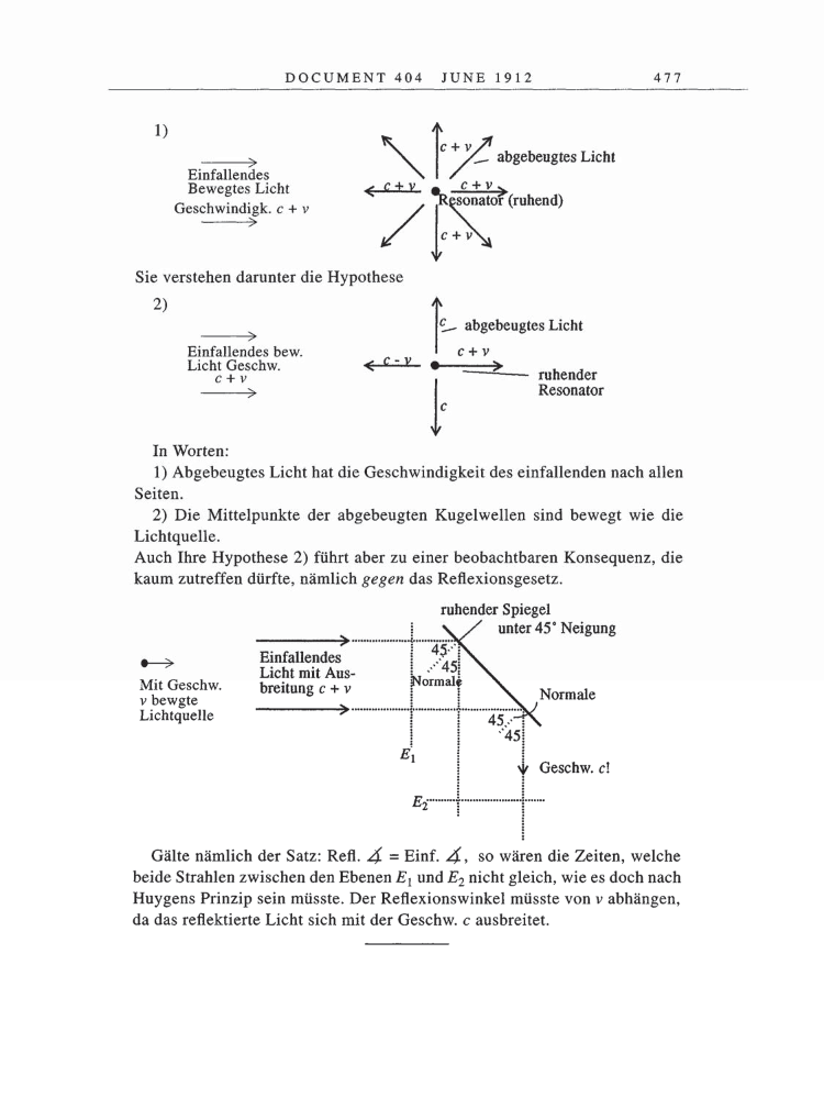 Volume 5: The Swiss Years: Correspondence, 1902-1914 page 477