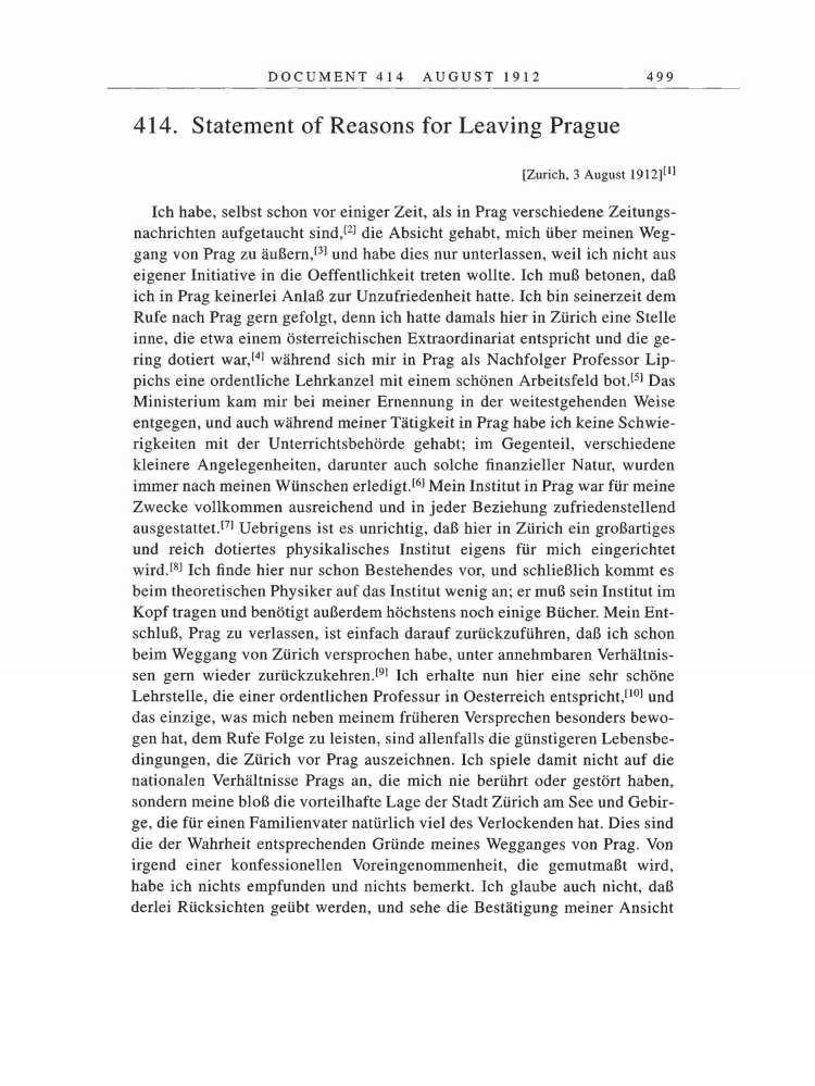 Volume 5: The Swiss Years: Correspondence, 1902-1914 page 499