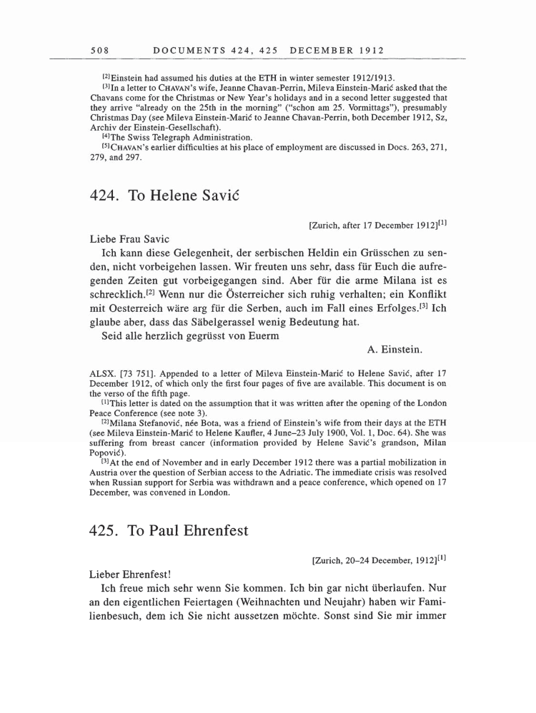 Volume 5: The Swiss Years: Correspondence, 1902-1914 page 508
