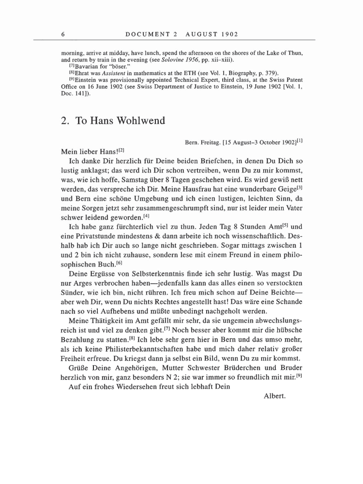 Volume 5: The Swiss Years: Correspondence, 1902-1914 page 6