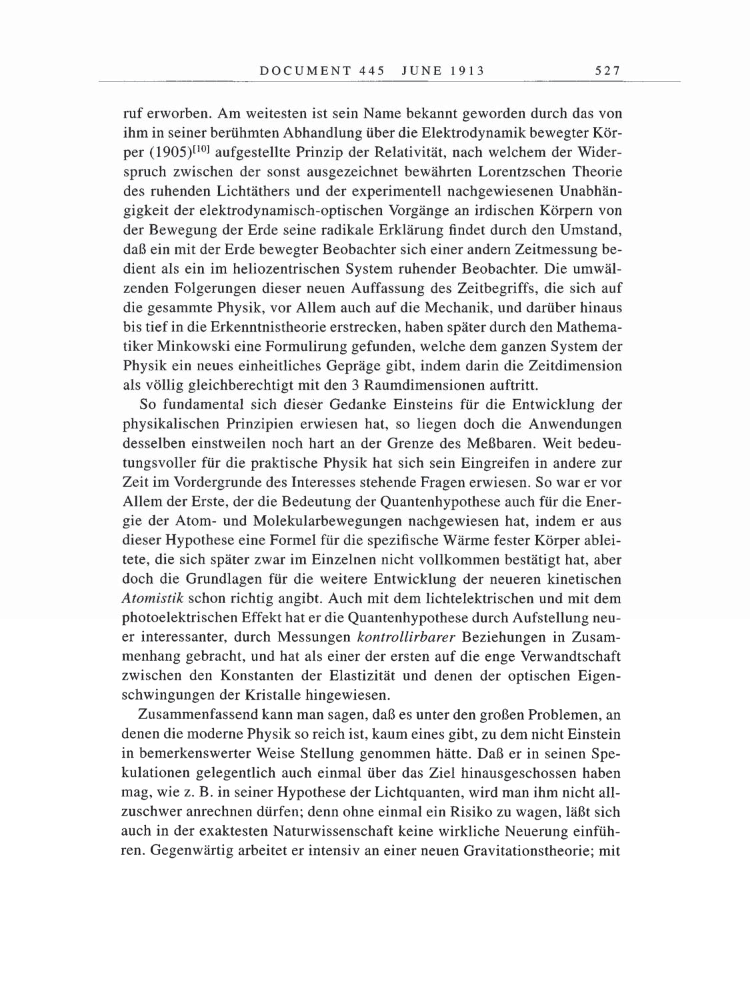 Volume 5: The Swiss Years: Correspondence, 1902-1914 page 527