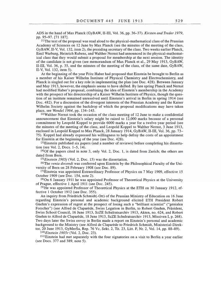 Volume 5: The Swiss Years: Correspondence, 1902-1914 page 529