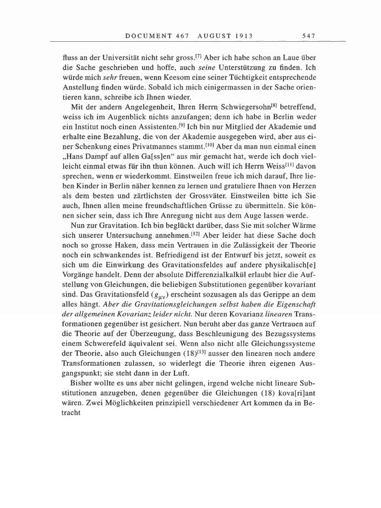 Volume 5: The Swiss Years: Correspondence, 1902-1914 page 547