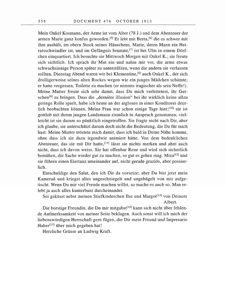 Volume 5: The Swiss Years: Correspondence, 1902-1914 page 558