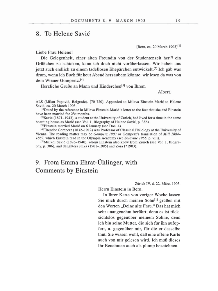 Volume 5: The Swiss Years: Correspondence, 1902-1914 page 19