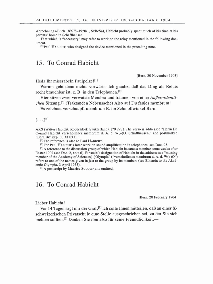 Volume 5: The Swiss Years: Correspondence, 1902-1914 page 24