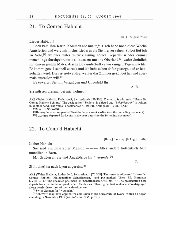 Volume 5: The Swiss Years: Correspondence, 1902-1914 page 28