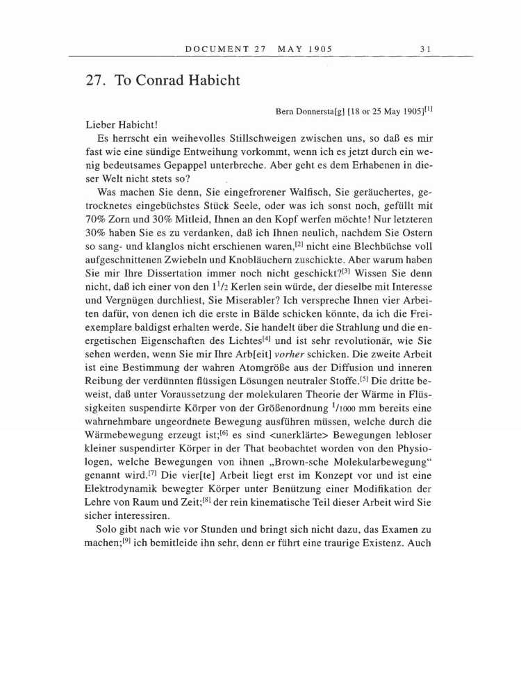 Volume 5: The Swiss Years: Correspondence, 1902-1914 page 31