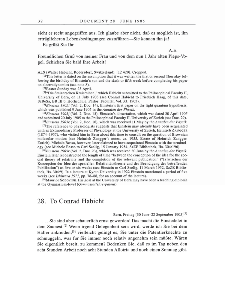 Volume 5: The Swiss Years: Correspondence, 1902-1914 page 32