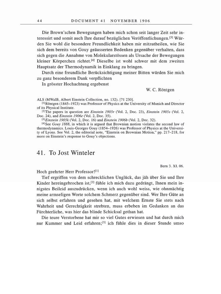 Volume 5: The Swiss Years: Correspondence, 1902-1914 page 44