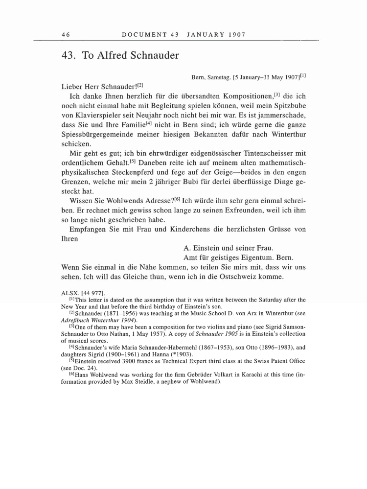 Volume 5: The Swiss Years: Correspondence, 1902-1914 page 46