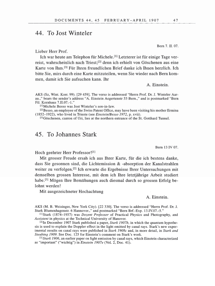 Volume 5: The Swiss Years: Correspondence, 1902-1914 page 47