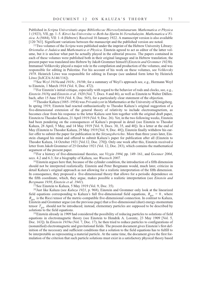 Volume 13: The Berlin Years: Writings & Correspondence January 1922-March 1923 page 73