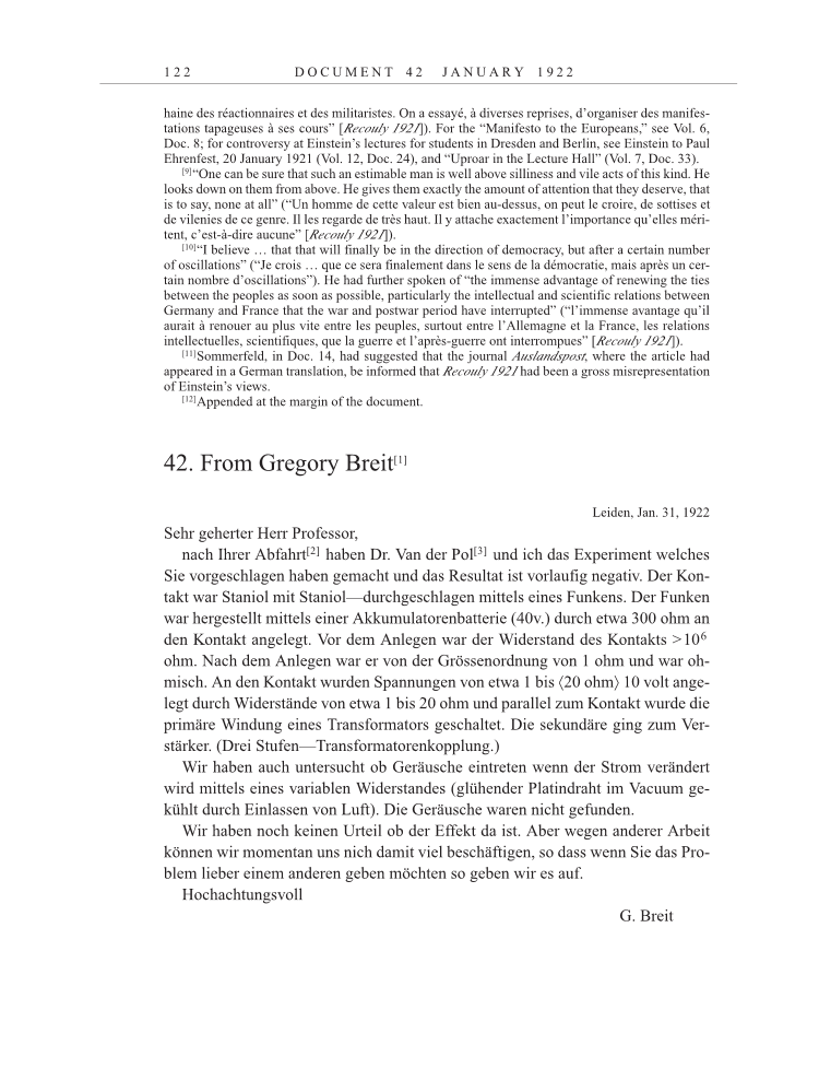 Volume 13: The Berlin Years: Writings & Correspondence January 1922-March 1923 page 122