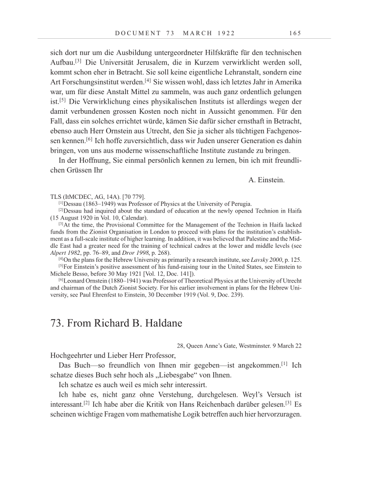 Volume 13: The Berlin Years: Writings & Correspondence January 1922-March 1923 page 165