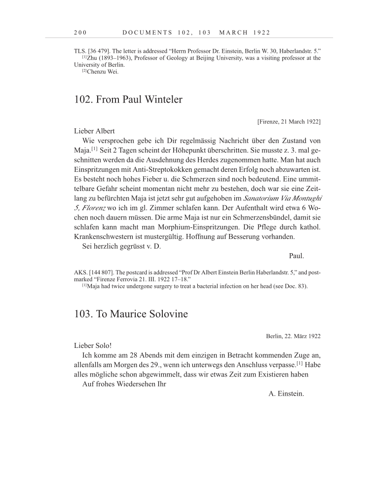 Volume 13: The Berlin Years: Writings & Correspondence January 1922-March 1923 page 200