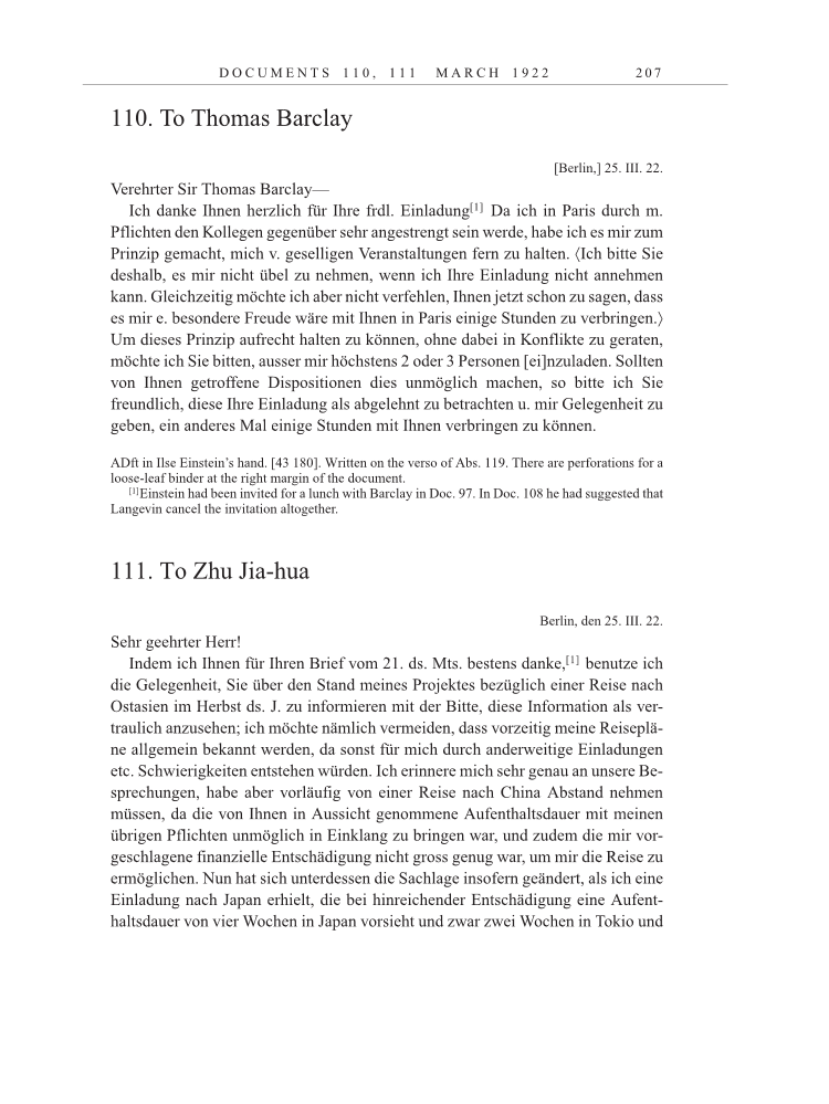 Volume 13: The Berlin Years: Writings & Correspondence January 1922-March 1923 page 207