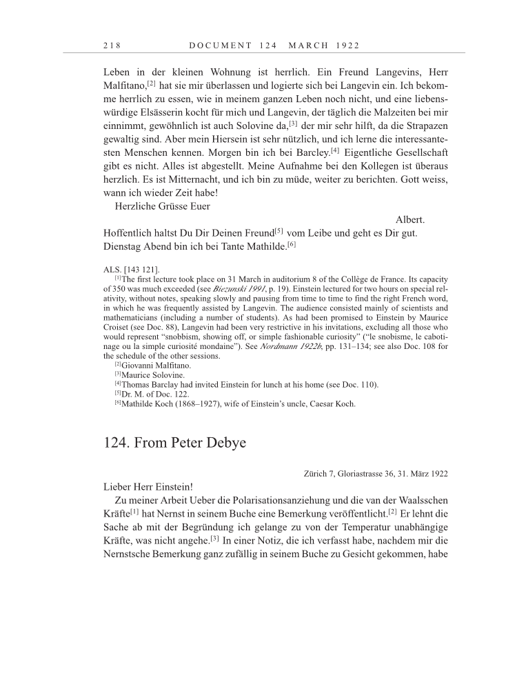 Volume 13: The Berlin Years: Writings & Correspondence January 1922-March 1923 page 218