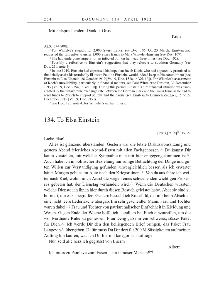 Volume 13: The Berlin Years: Writings & Correspondence January 1922-March 1923 page 254