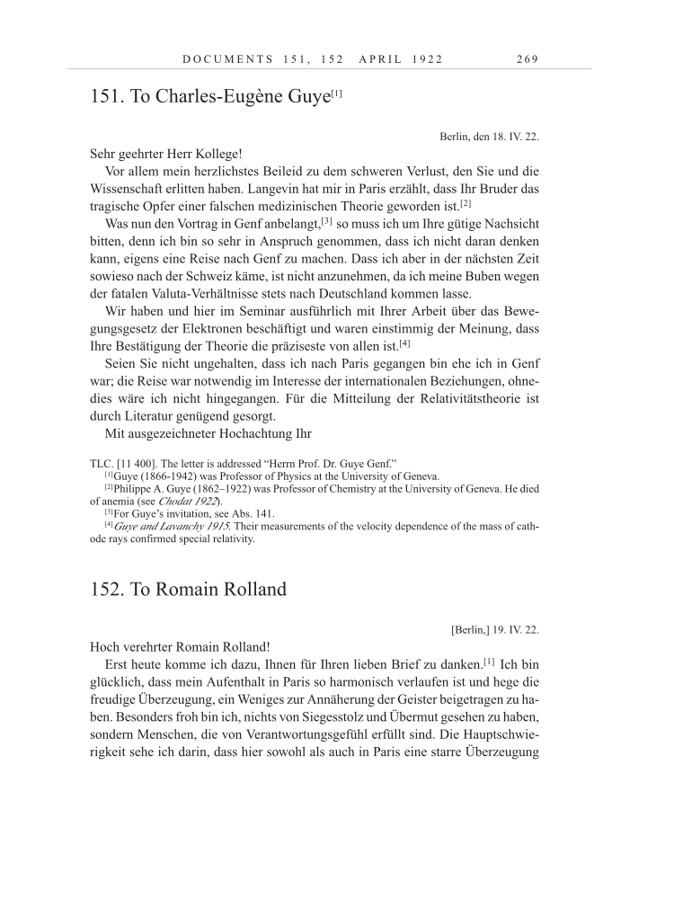 Volume 13: The Berlin Years: Writings & Correspondence January 1922-March 1923 page 269