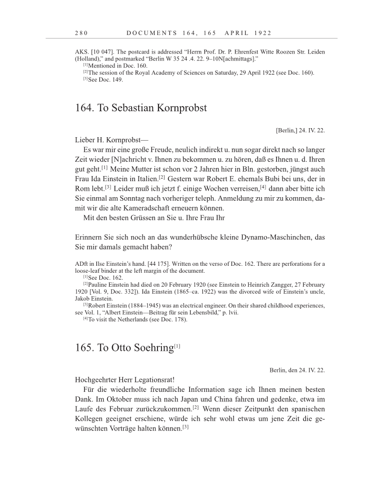 Volume 13: The Berlin Years: Writings & Correspondence January 1922-March 1923 page 280