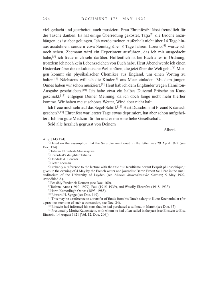 Volume 13: The Berlin Years: Writings & Correspondence January 1922-March 1923 page 294