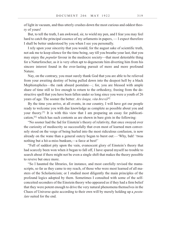 Volume 13: The Berlin Years: Writings & Correspondence January 1922-March 1923 page 319