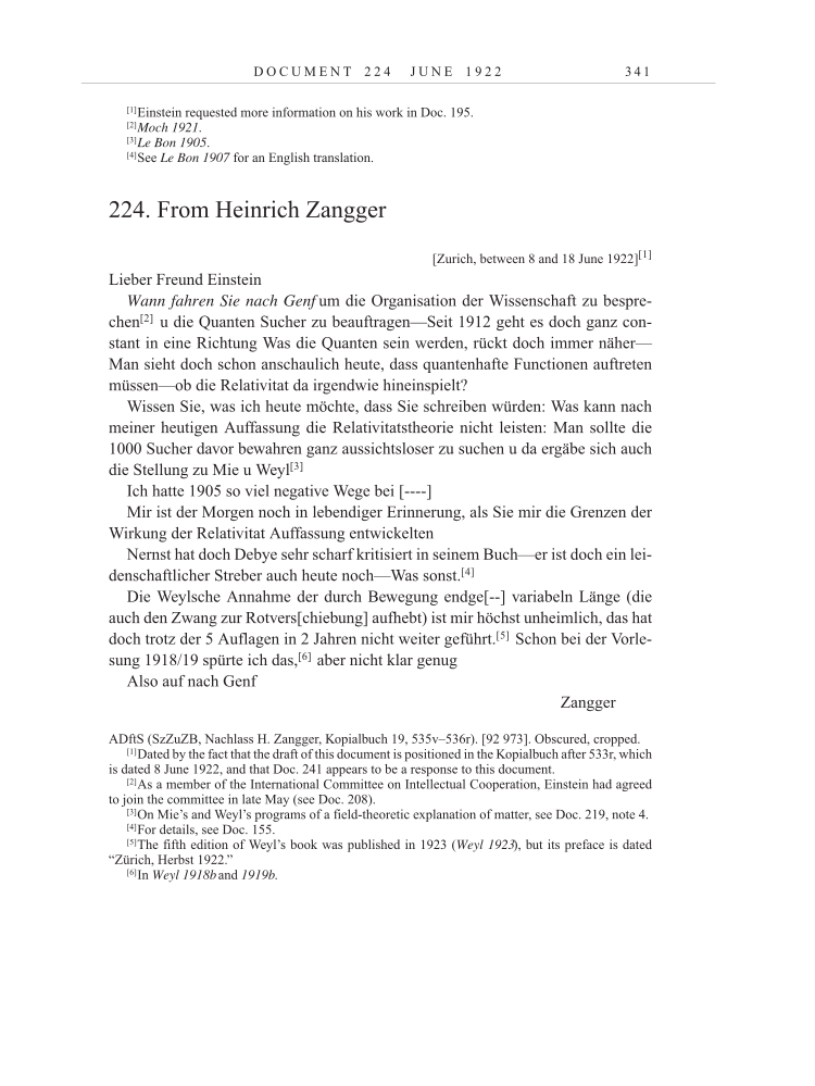 Volume 13: The Berlin Years: Writings & Correspondence January 1922-March 1923 page 341