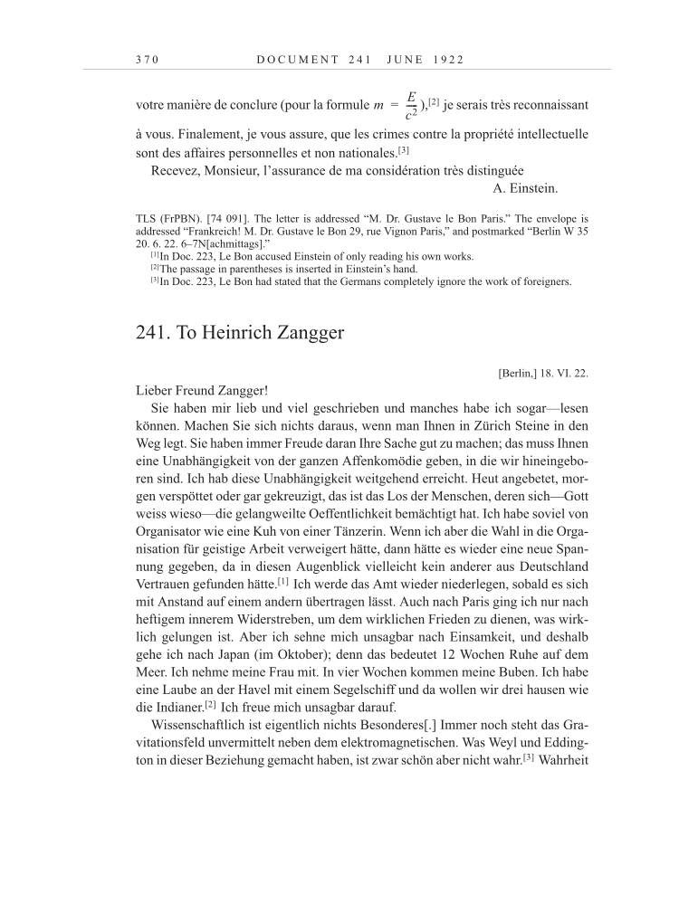 Volume 13: The Berlin Years: Writings & Correspondence January 1922-March 1923 page 370