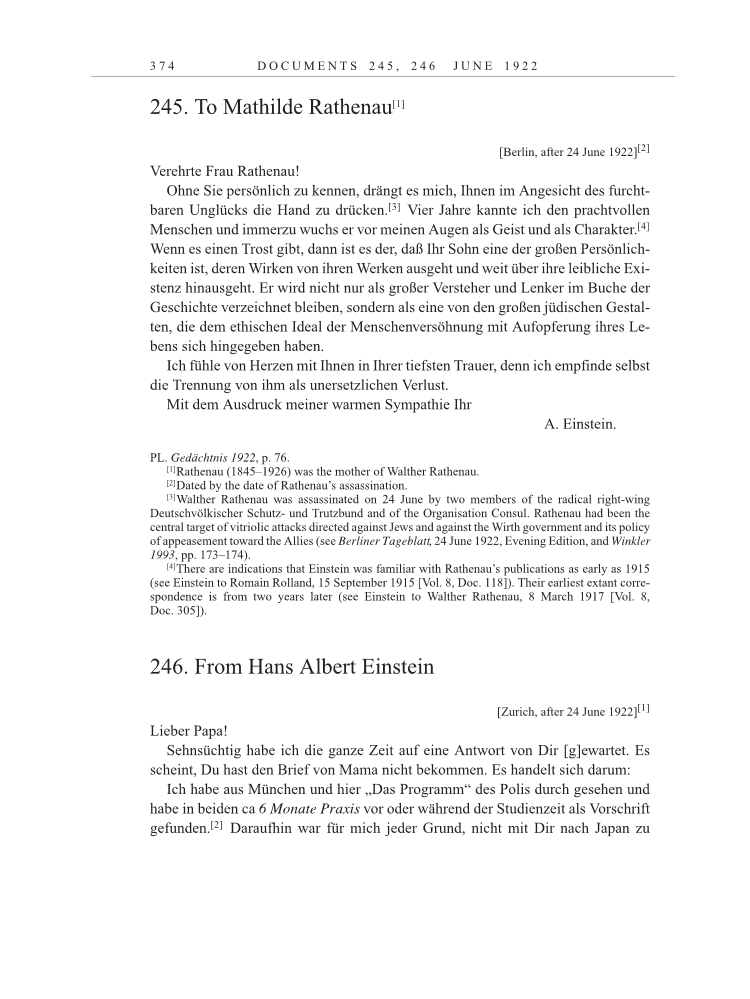 Volume 13: The Berlin Years: Writings & Correspondence January 1922-March 1923 page 374