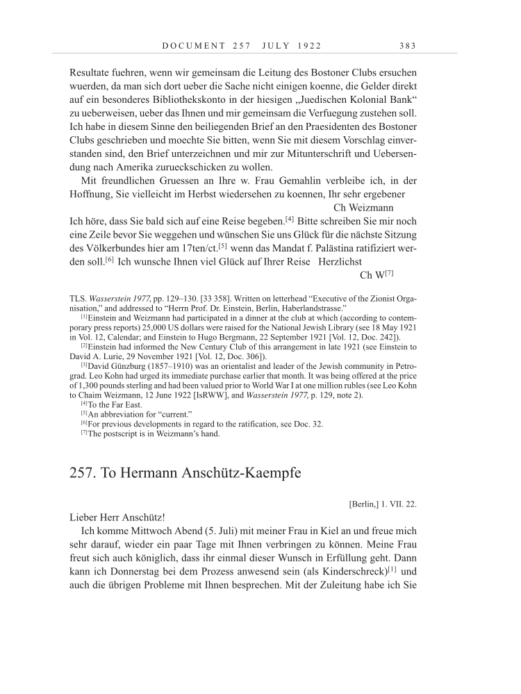 Volume 13: The Berlin Years: Writings & Correspondence January 1922-March 1923 page 383