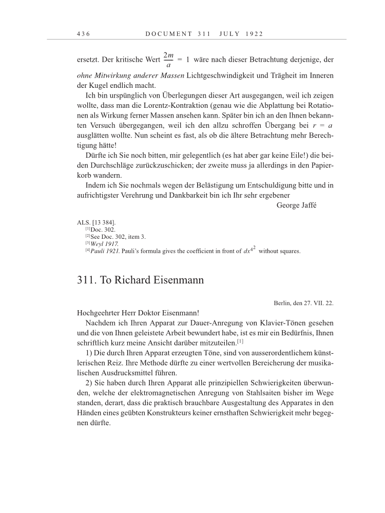 Volume 13: The Berlin Years: Writings & Correspondence January 1922-March 1923 page 436