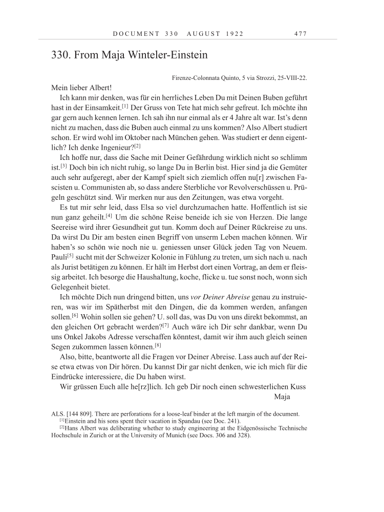 Volume 13: The Berlin Years: Writings & Correspondence January 1922-March 1923 page 477