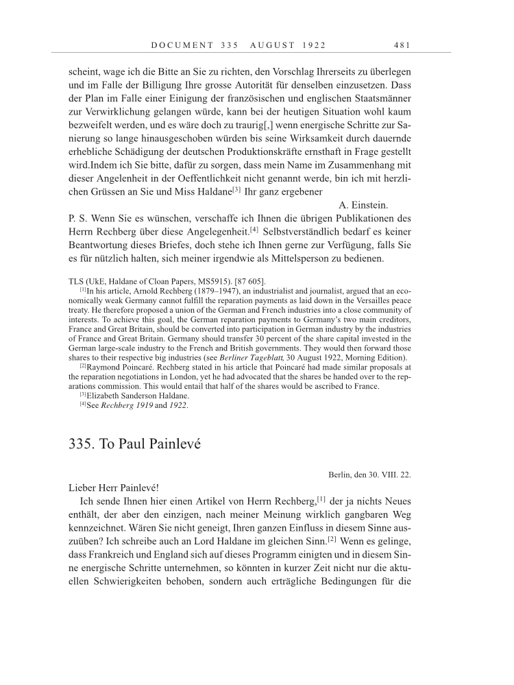 Volume 13: The Berlin Years: Writings & Correspondence January 1922-March 1923 page 481