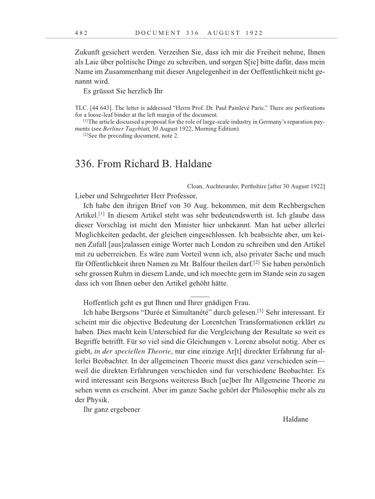 Volume 13: The Berlin Years: Writings & Correspondence January 1922-March 1923 page 482