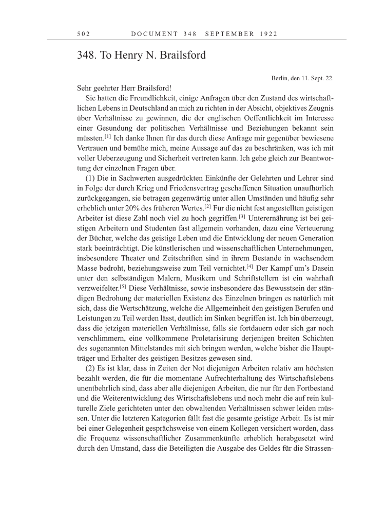 Volume 13: The Berlin Years: Writings & Correspondence January 1922-March 1923 page 502